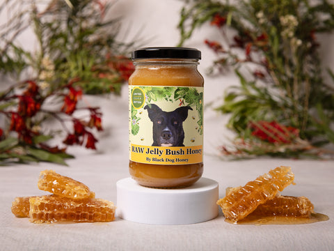 Raw Jelly Bush Honey - Black Dog Honey