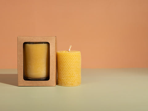 Beeswax candles - Black Dog Honey