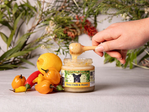 Zesty Chilli Honey - Black Dog Honey