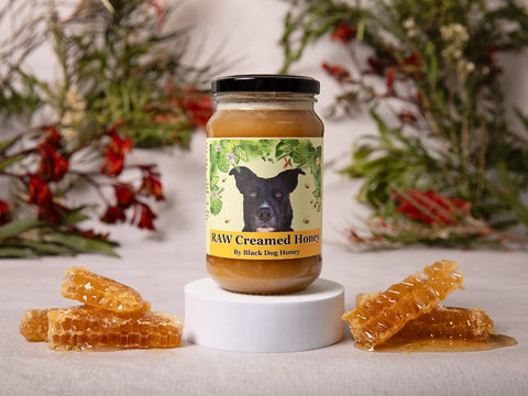 What is the difference between raw and creamed honey?