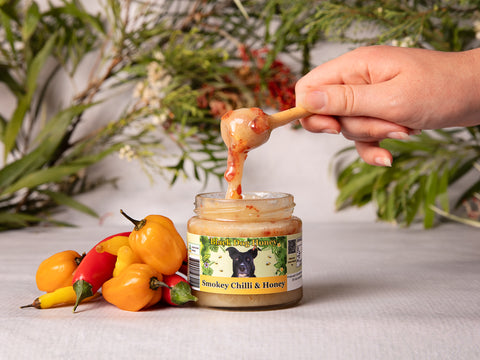 Smokey Chilli Honey - Black Dog Honey