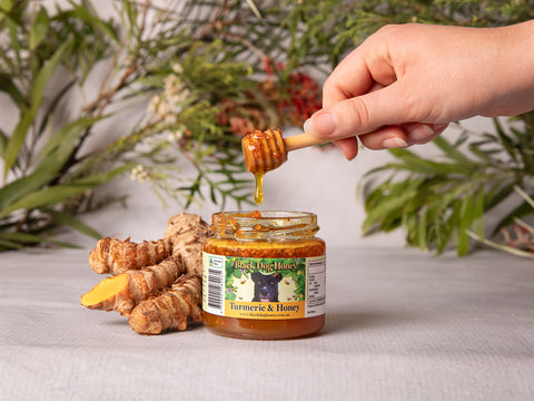 Turmeric infused honey - Black Dog Honey